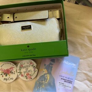 Kate Spade Gold Belt Bag gift set